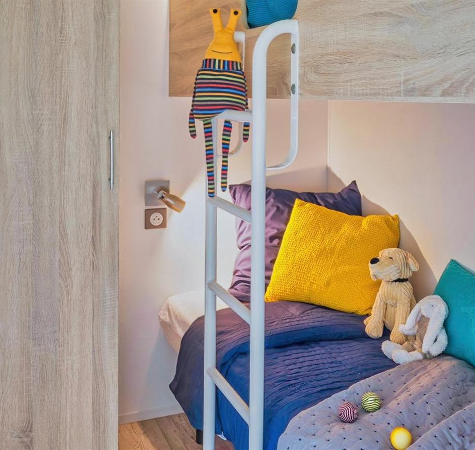 Mobile home room for 4/6 people with 2 bedrooms and air conditioning accessible to people with reduced mobility 