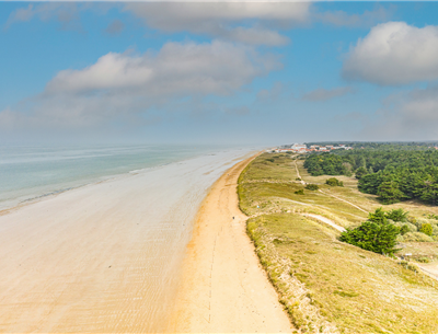 Saint-Jean-de-Monts seaside trail in Vendée near the 3-star Les Sirènes campsite