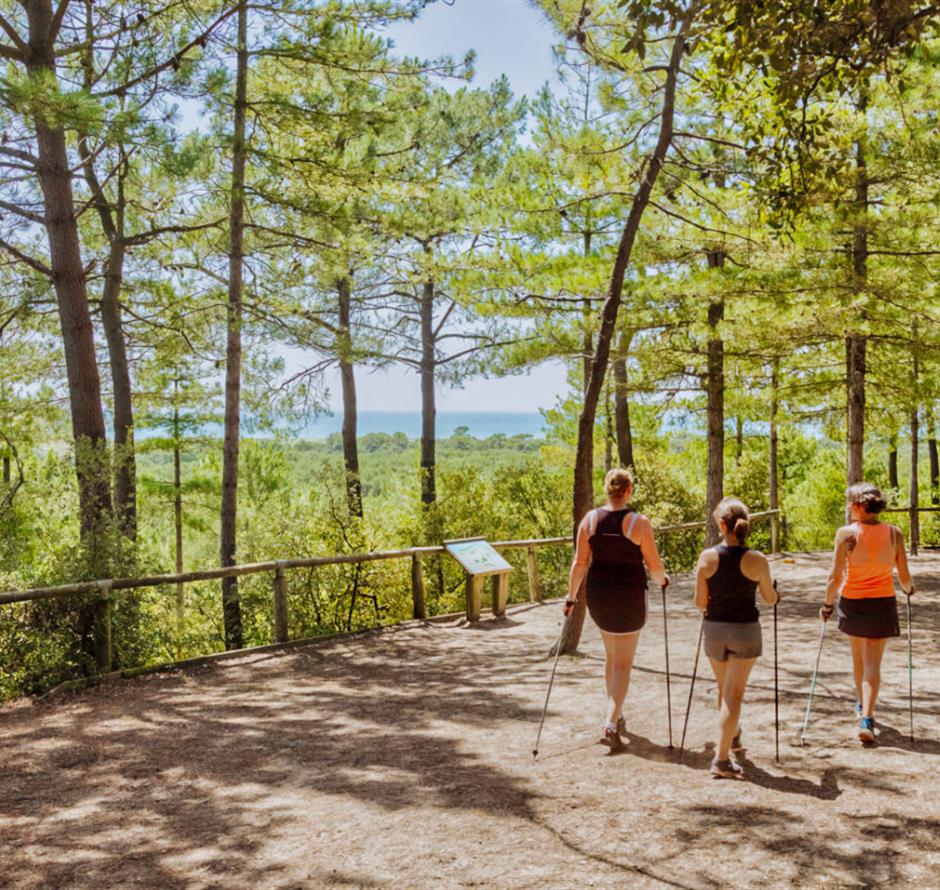Nordic walking route Saint-Jean-de-Monts in Vendée near the 3-star Les Sirènes campsite 