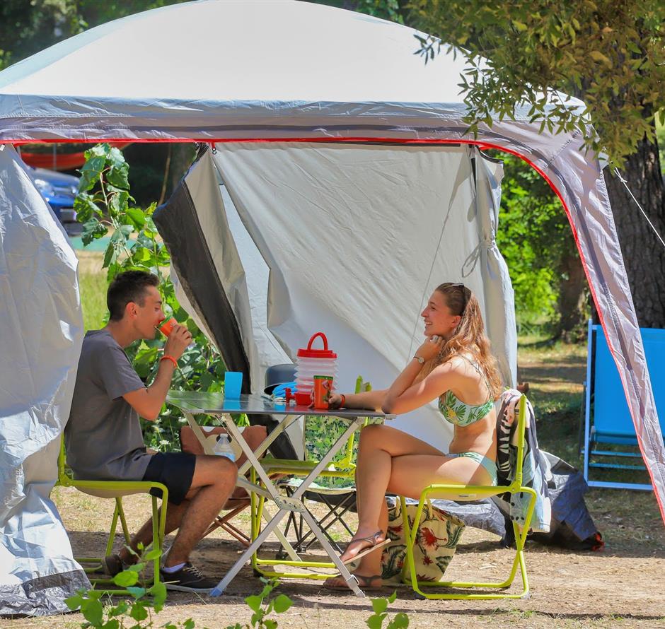 Bare pitches without electricity at Les Sirènes campsite in Saint-Jean-de-Monts 