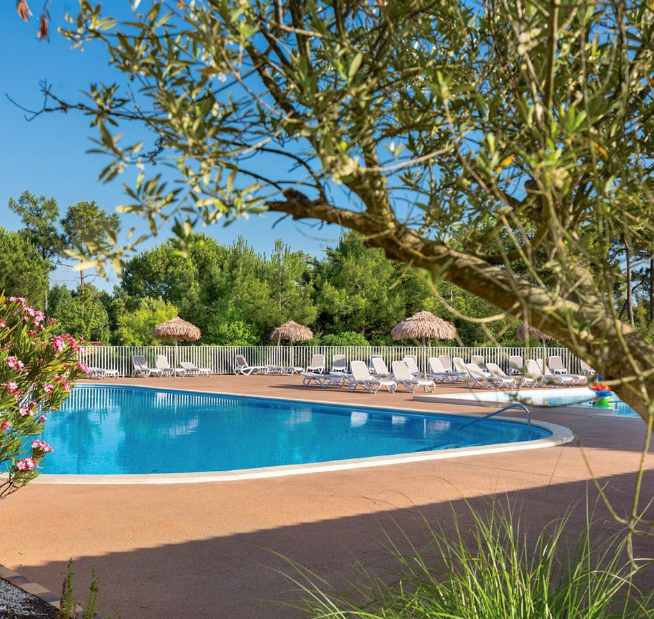 Heated swimming pool at Camping Les Sirènes *** 