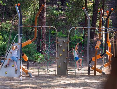 children's play area at Camping Les Sirènes
