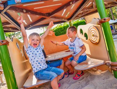 children's play area at Camping Les Sirènes