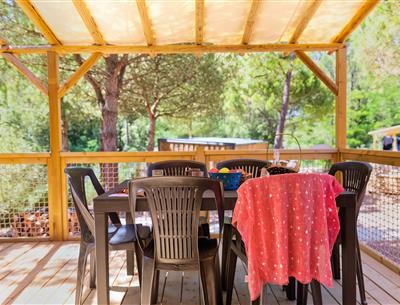 Terrace of the Cottage 6 people 3 bedrooms 4 flowers