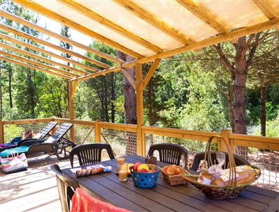 Terrace of the Cottage 6 people 3 bedrooms 4 flowers