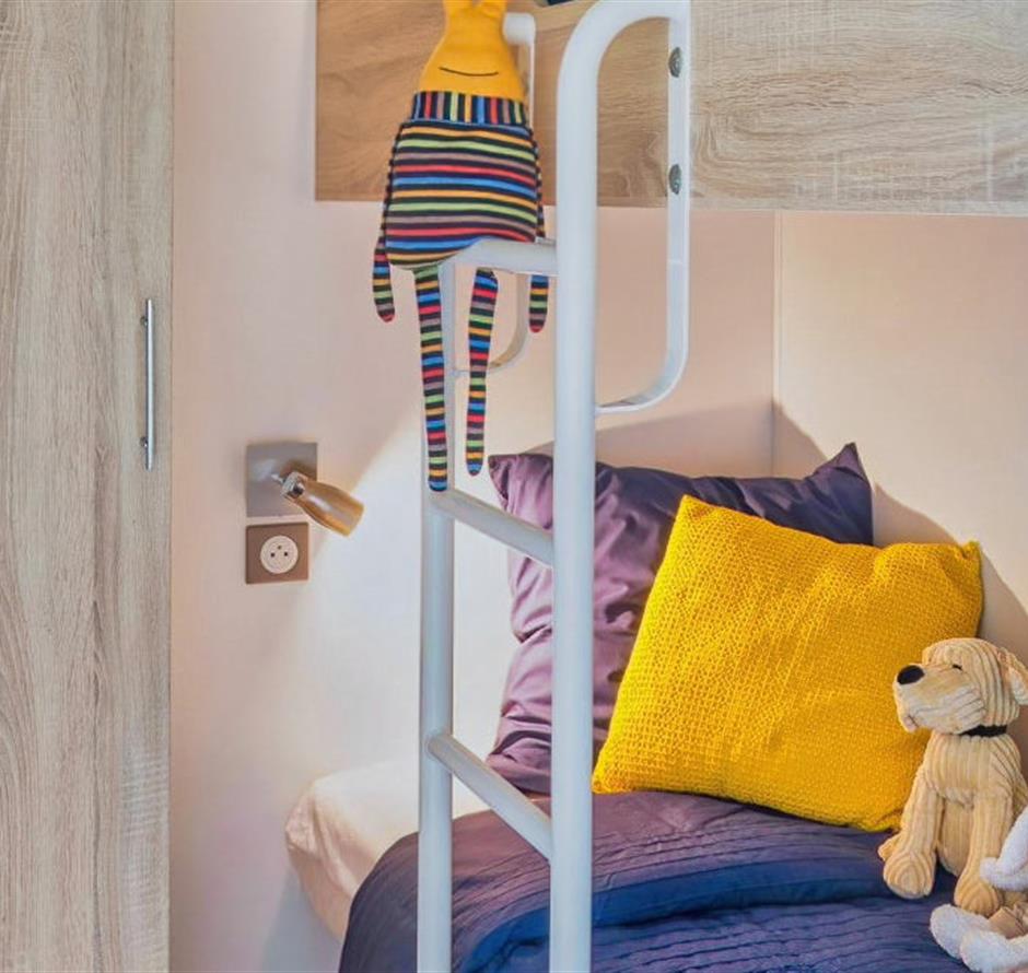Mobile home room for 4/6 people with 2 bedrooms and air conditioning accessible to people with reduced mobility 