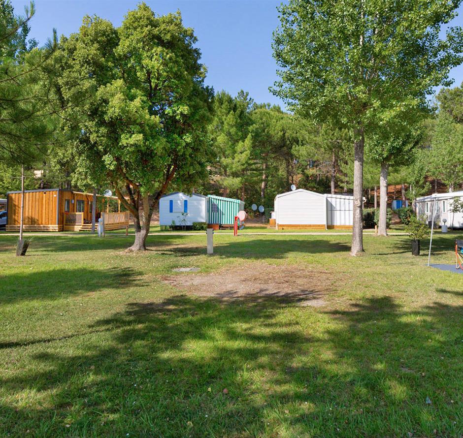 Bare pitches without electricity at Les Sirènes campsite in Saint-Jean-de-Monts 