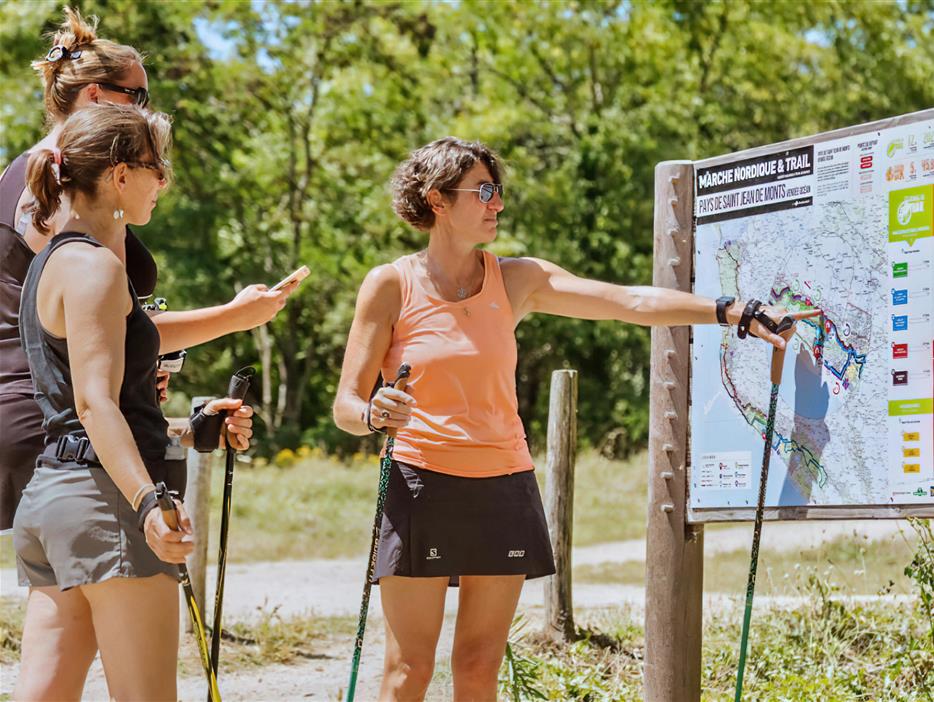 Nordic walking route Saint-Jean-de-Monts in Vendée near the 3-star Les Sirènes campsite - CAMPING**** Les Sirènes