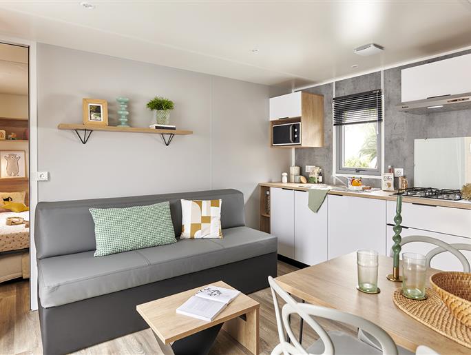Kitchen of the 4 people premium cottage 