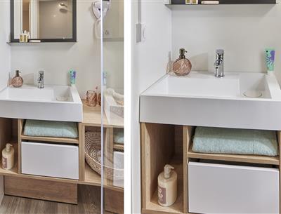 Bathroom of the 4 people premium cottage 