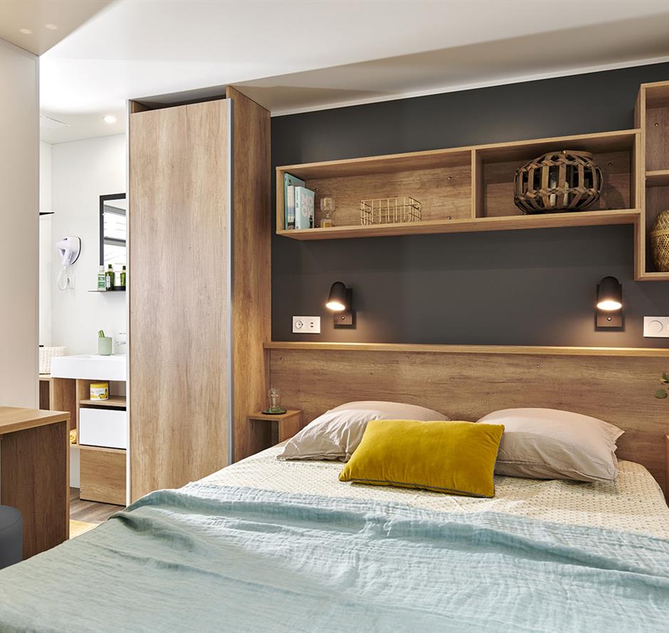 Bedroom of the 4 people premium cottage  