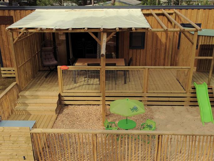 Outside of the Cottage Family 6 person Premium 